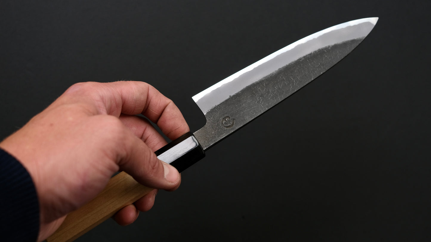 Hitohira Hinode Nashiji White #2 Petty 150mm Octagonal Ho wood handle