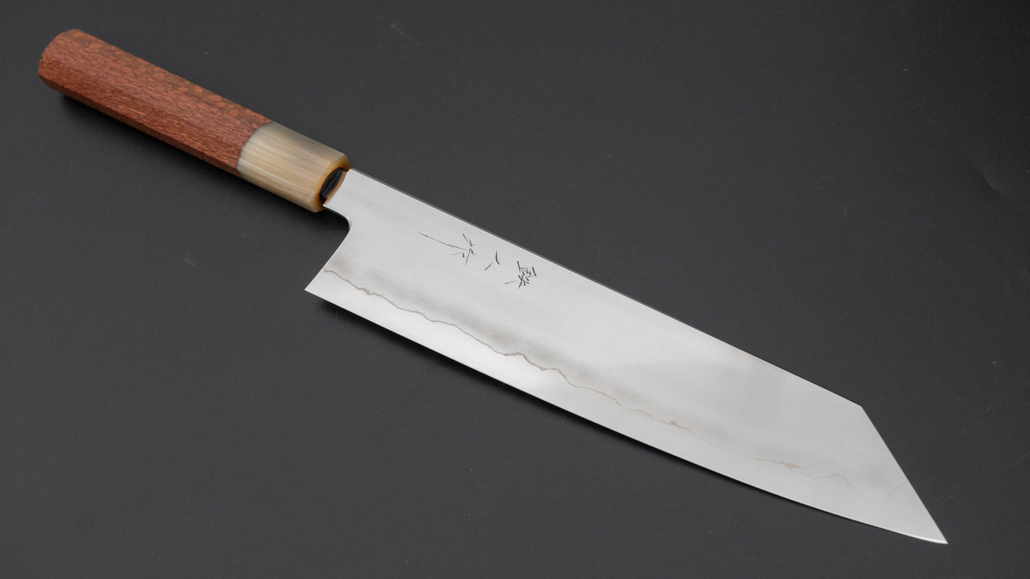 Tetsujin Zilver #3 Ukiba Kiritsuke Gyuto 240 mm Lacewood handvat