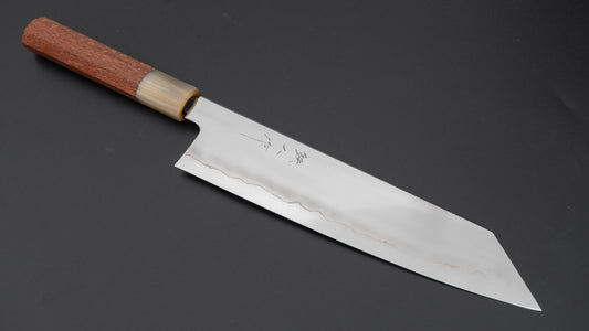 Tetsujin Zilver #3 Ukiba Kiritsuke Gyuto 240 mm Lacewood handvat