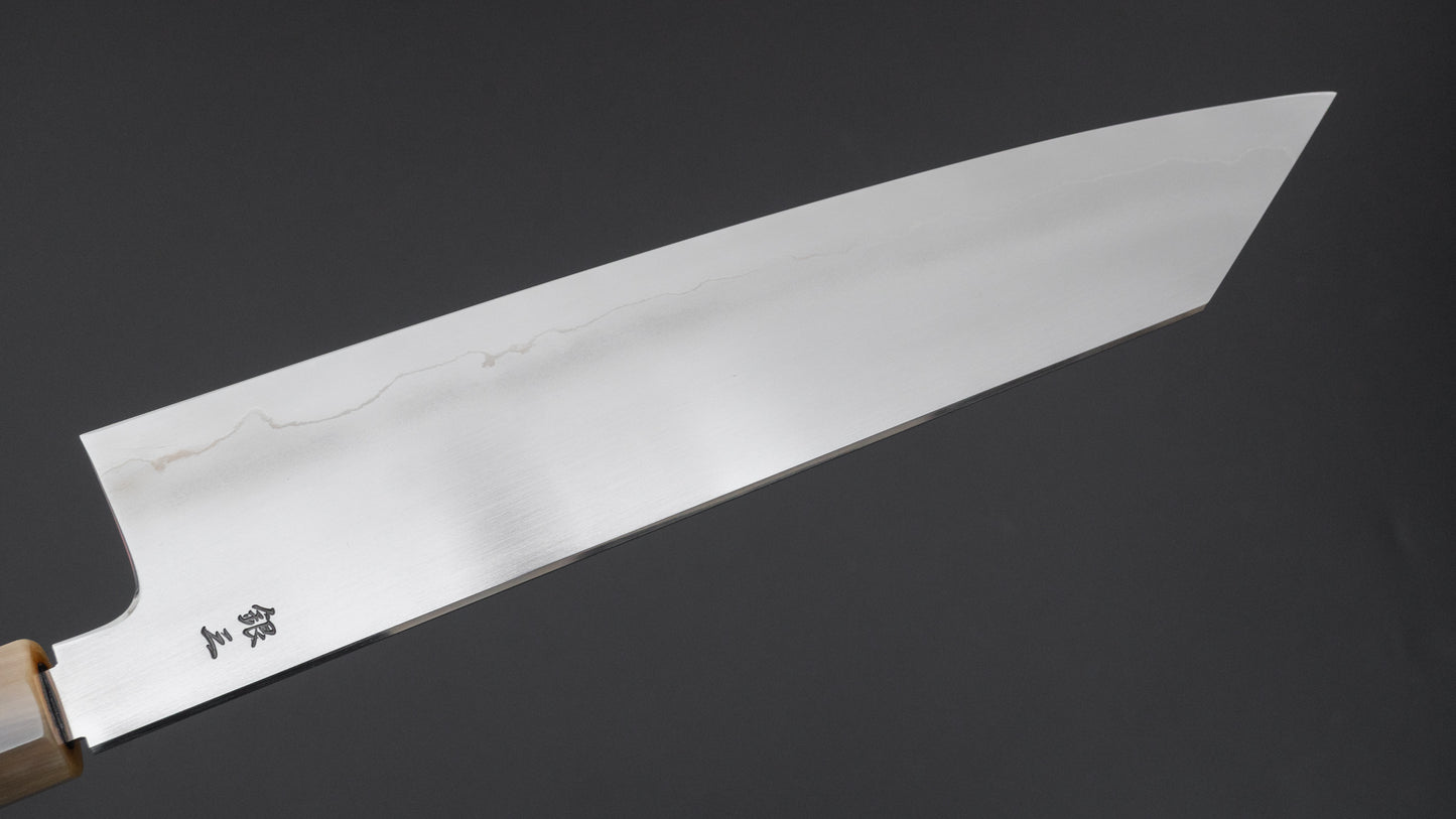 Tetsujin Zilver #3 Ukiba Kiritsuke Gyuto 240 mm Lacewood handvat