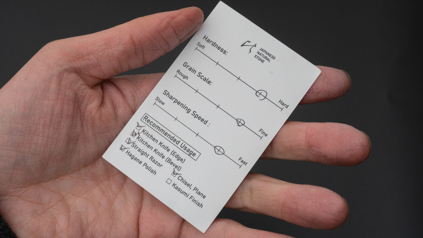 Hitohira geplukt Shobudani natuursteen San (nr. 0040)