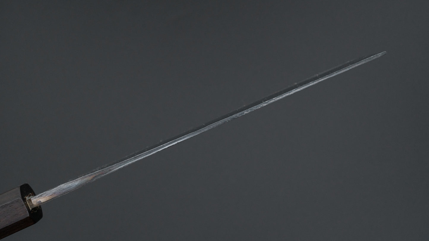 Hitohira Echizen NB Wit #2 Kurouchi Damascus Nakiri 165 mm walnoot handvat (ziricote ferrule)