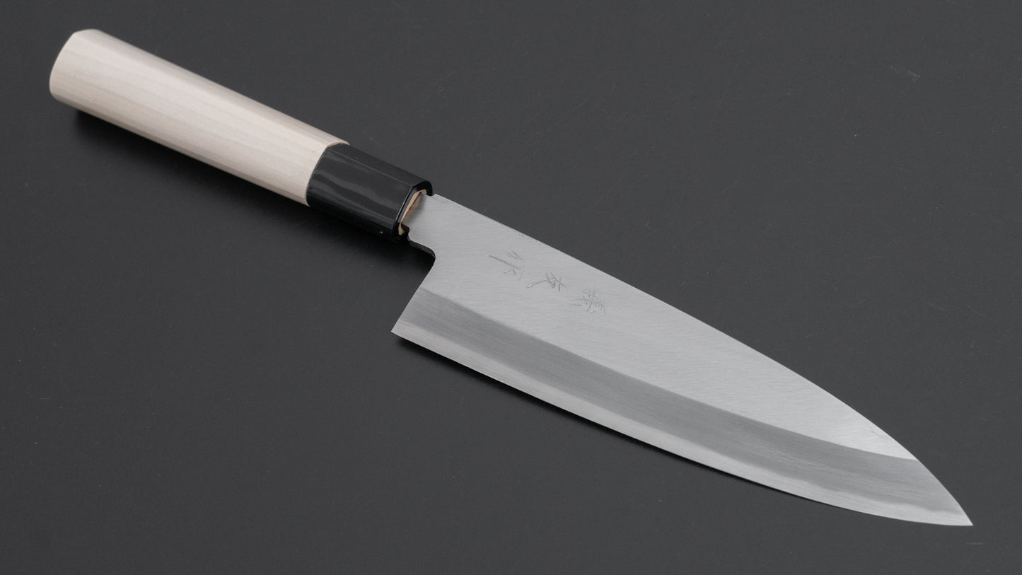 (Maker Stock/ Last) Morihei Yoshitomo Funayuki 165mm Poplar Handle