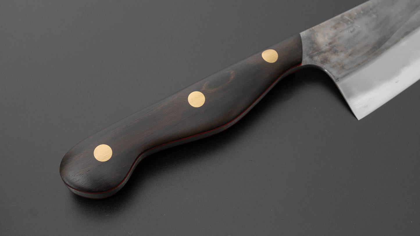 Jiro Tsuchime Yo Santoku 165mm Ebony Handle (#766)