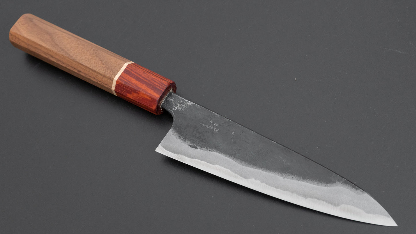 Hitohira Tosa Kurouchi Blue #2 Petty 135mm Walnut Handle (Rengas Ferrule)