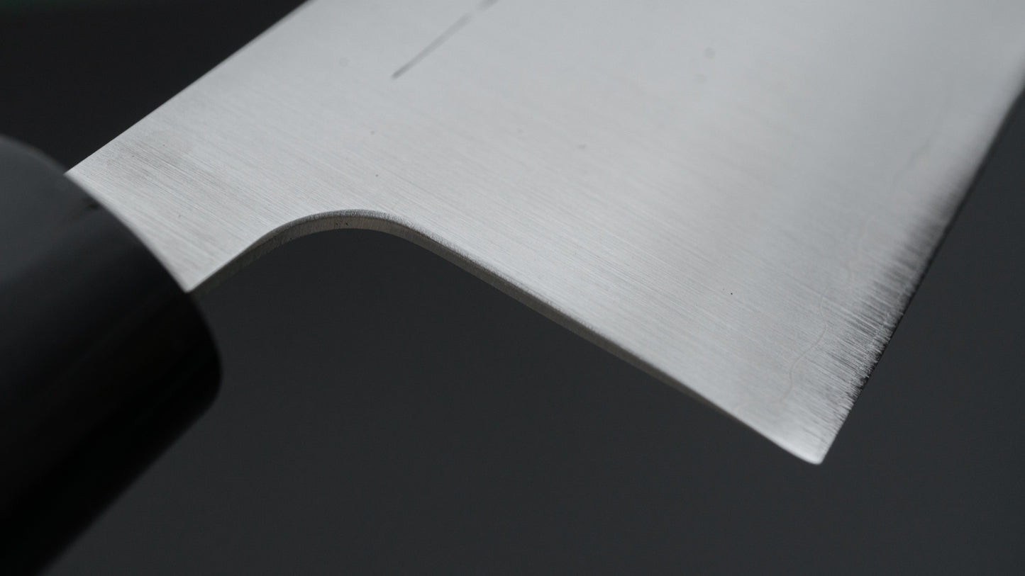 Hitohira Futana Stainless Migaki Nakiri 165mm Ho Wood Handle (D-Shape)