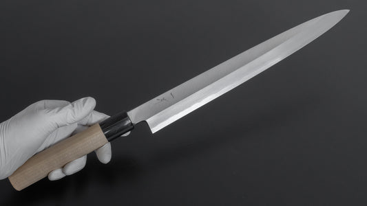 Hitohira Kikuchiyo Manzo Wit #3 Yanagiba 300 mm Ho houten handvat (D-vorm)