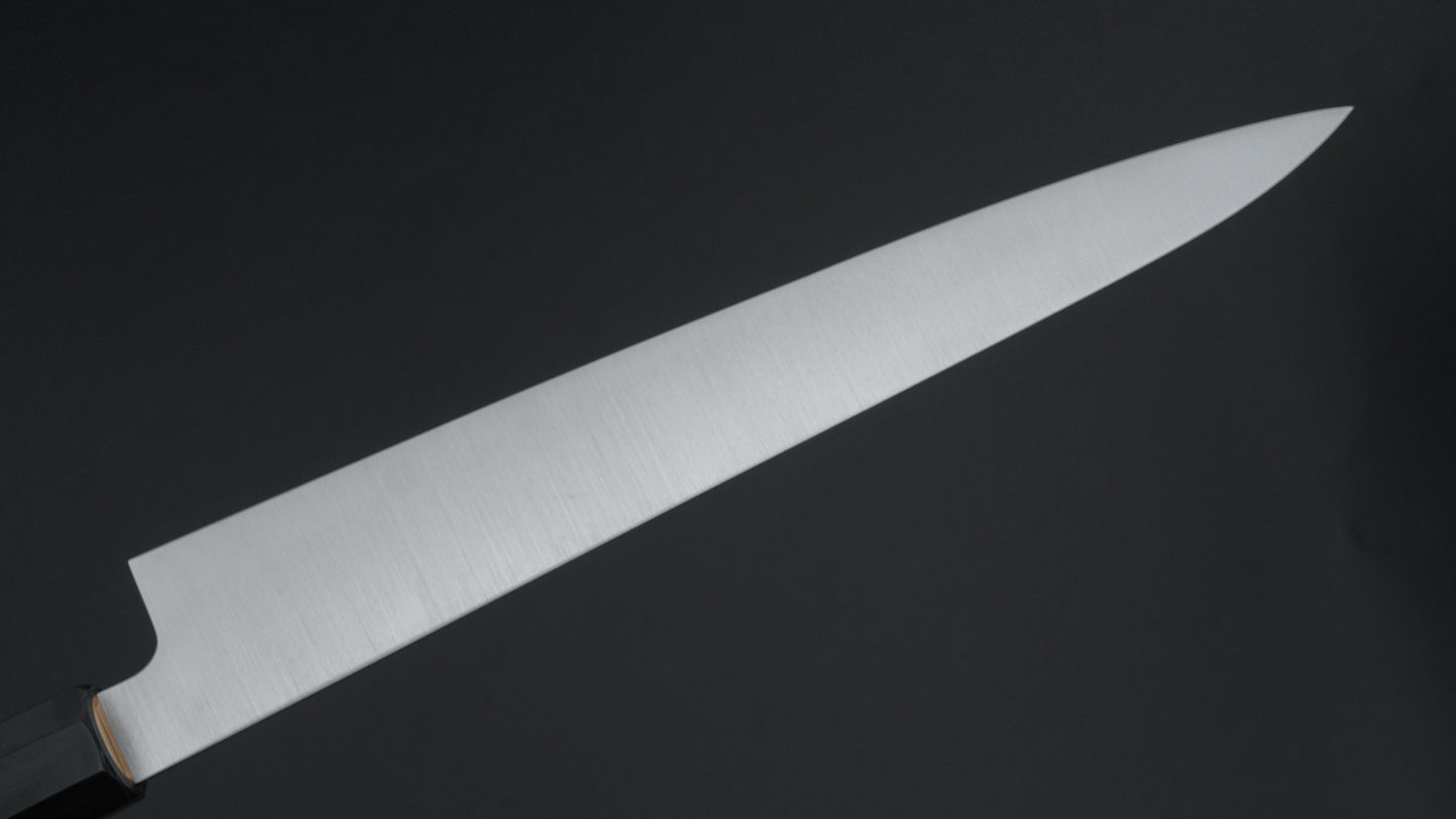 Hitohira Ashi Zweedse roestvrijstalen Sujihiki 240 mm Ho-houten handgreep