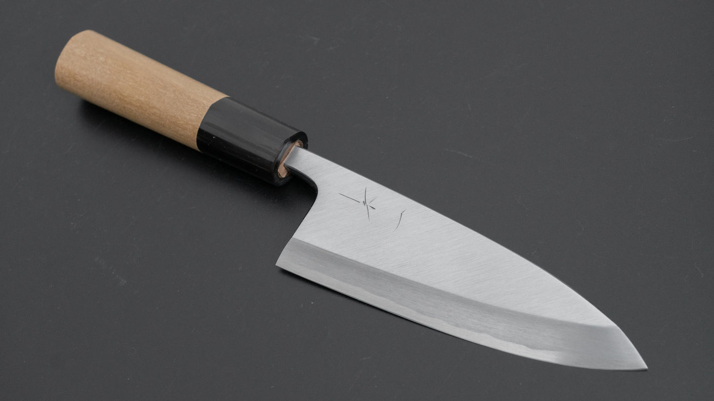 Hitohira Tanaka Manzo Blue #1 Deba 120mm Ho Wood Handle (D-Shape/ Saya)