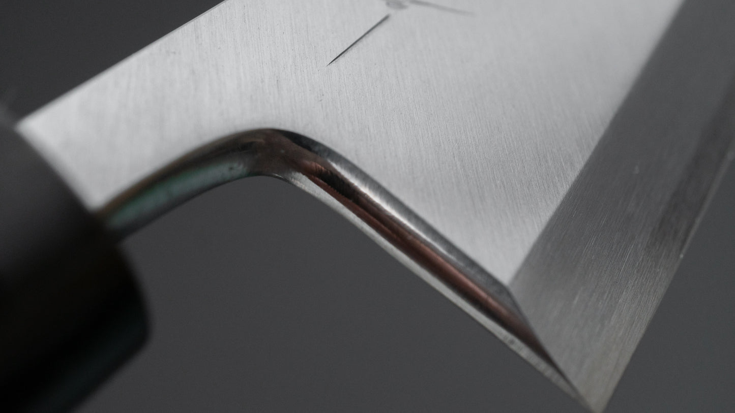 Hitohira Tanaka Manzo Blue #1 Deba 120mm Ho Wood Handle (D-Shape/ Saya)