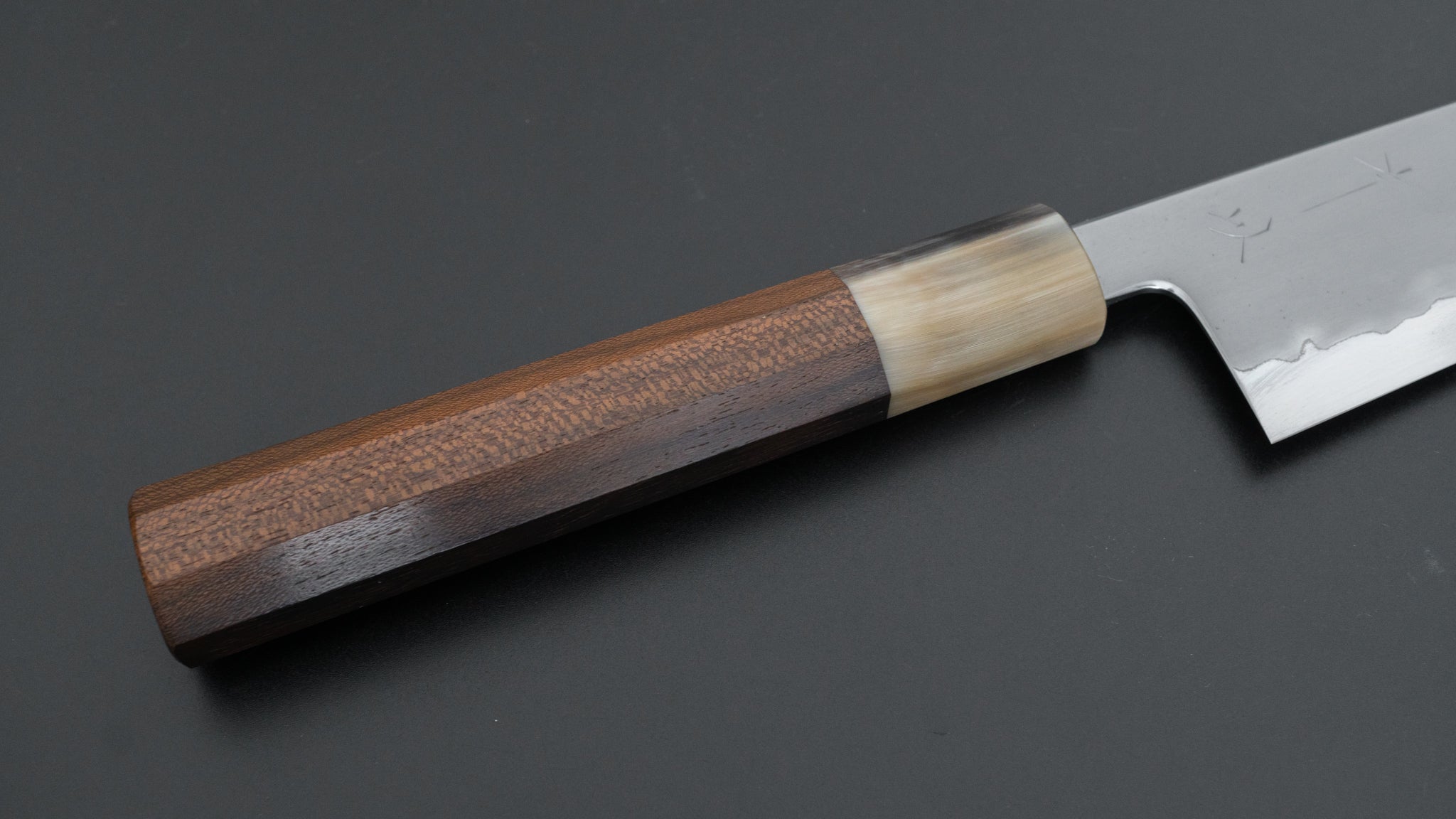 たなか Hitohira Tanaka Izo Blue #1 Stainless Clad Gyuto 210mm Ziricote
