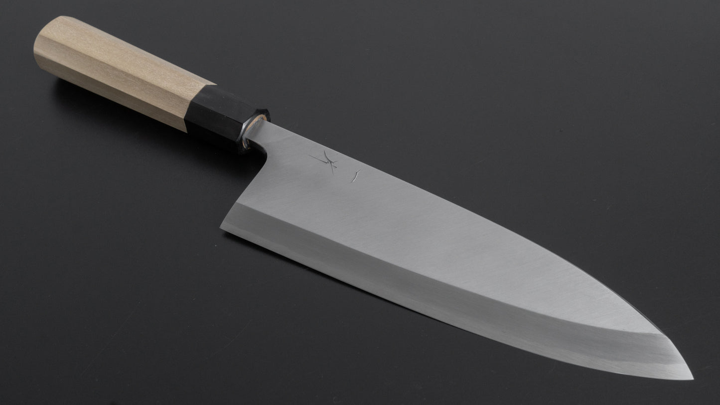 Hitohira Kikuchiyo Manzo Blue #2 Deba 210mm Ho Wood Handle (Saya)