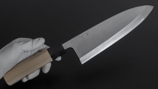 Hitohira Kikuchiyo Manzo Blue #2 Deba 210mm Ho Wood Handle (Saya)