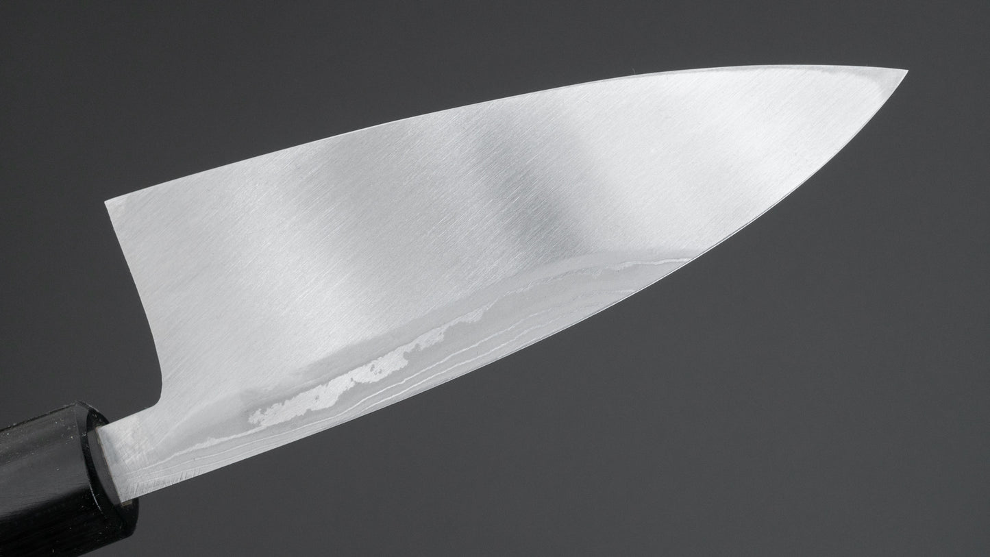 Hitohira Echizen Blue #2 Damascus Deba 120mm Rosewood Handle (Thin)