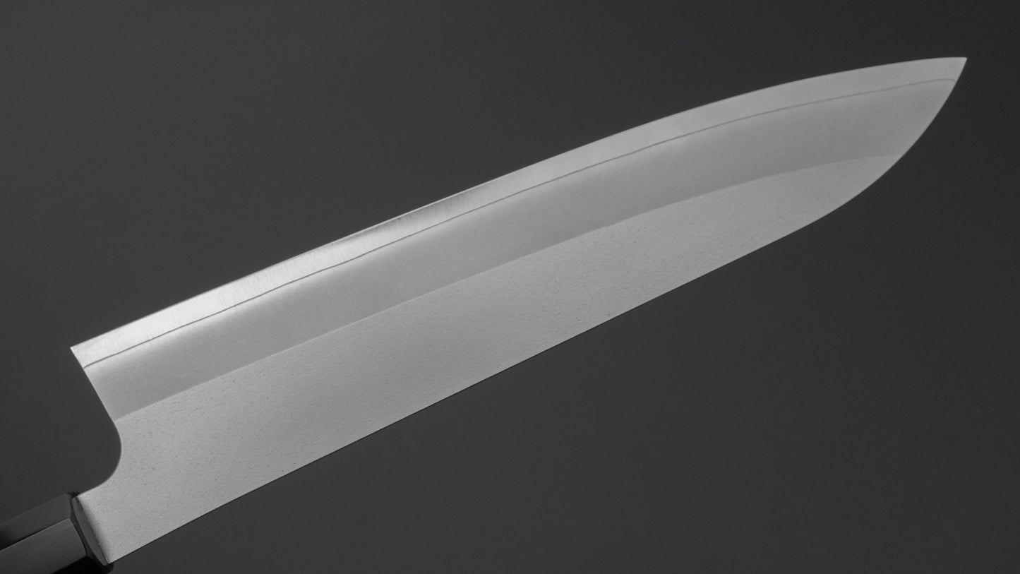Hitohira Silver #3 Nashiji Gyuto 240mm Ebony Handle