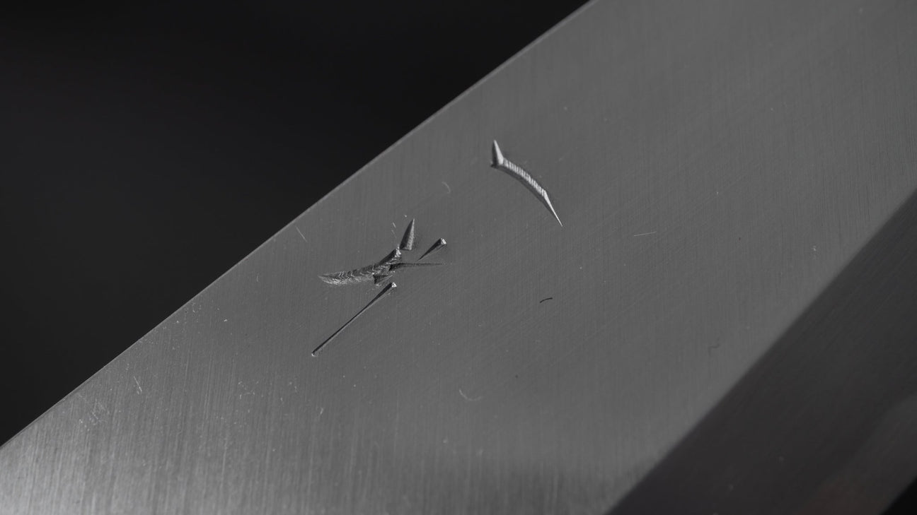 Hitohira Kikuchiyo Manzo Blue #2 Deba 150mm Ebony Handle (Saya)