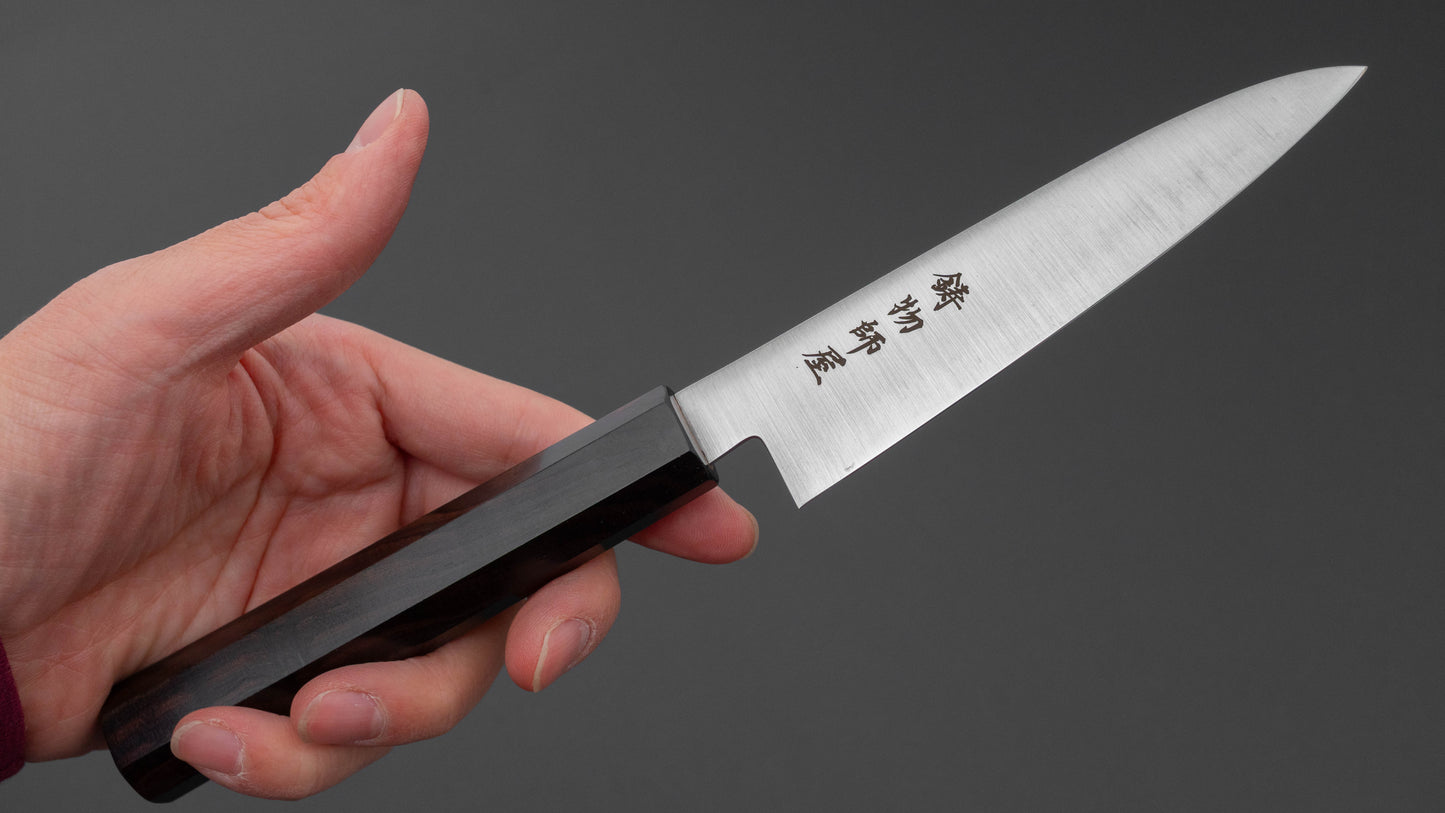 Hitohira Imojiya TH RVS Petty 120mm Ebbenhouten Handvat (Wa)