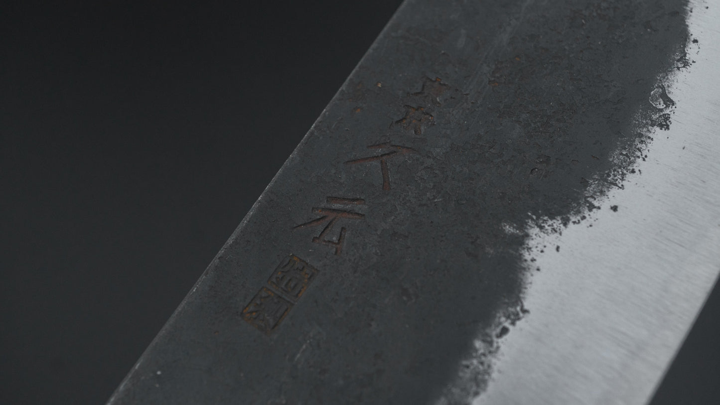 Morihei Hisamoto Kurouchi Wit #1 Nakiri 165 mm Ho houten handvat (D-vorm)