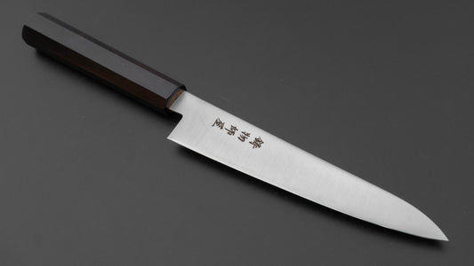 Hitohira Imojiya TH Stainless Petty 150mm Ebony Handle (Wa)