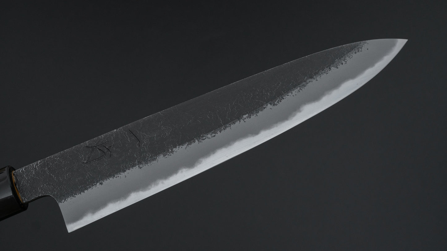 Hitohira Hinode Nashiji White #2 Petty 195mm Ho Wood Handle (Oval)