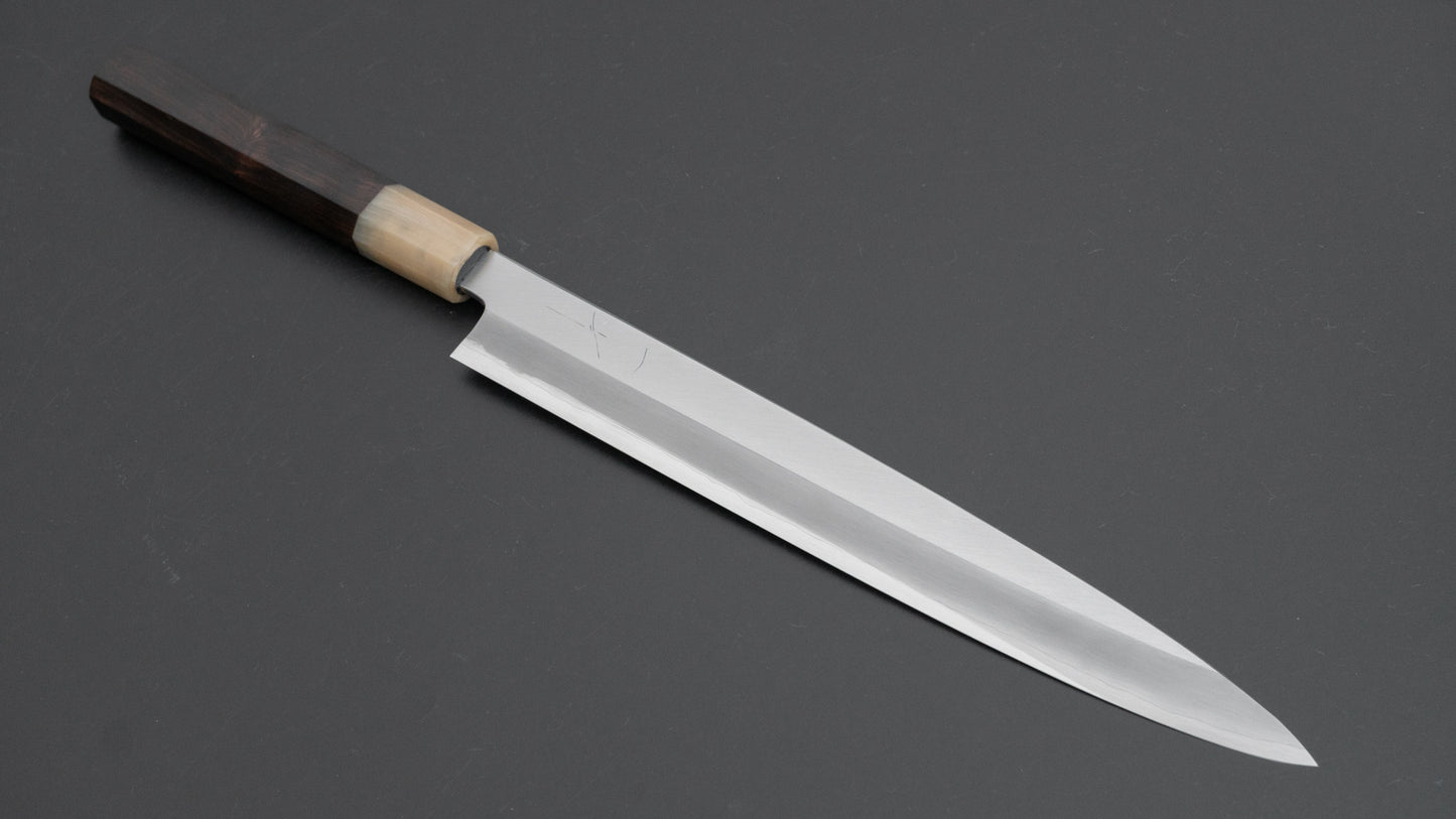 Hitohira Nakagawa Mosuke Silver #3 Yanagiba 240mm Ebony Handle (Saya)