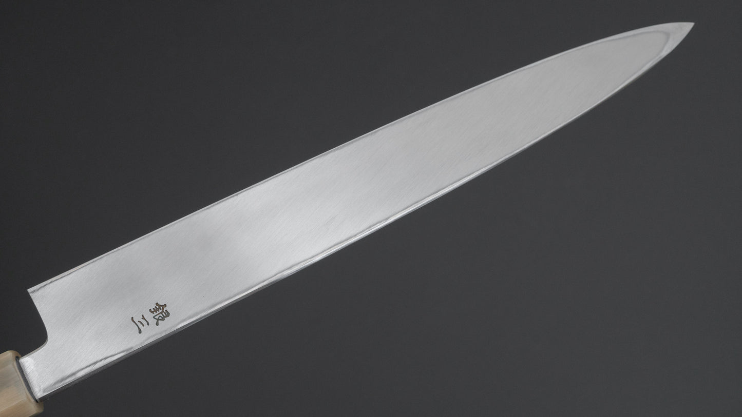 Hitohira Nakagawa Mosuke Silver #3 Yanagiba 240mm Ebony Handle (Saya)