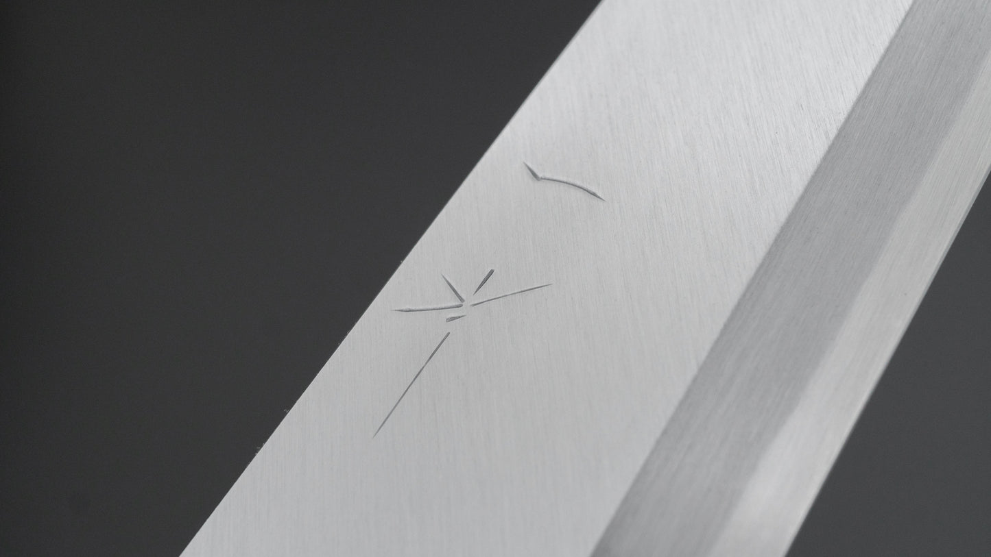 Hitohira Tanaka Manzo White #2 Mioroshi Deba 210mm Ho Wood Handle (Saya)