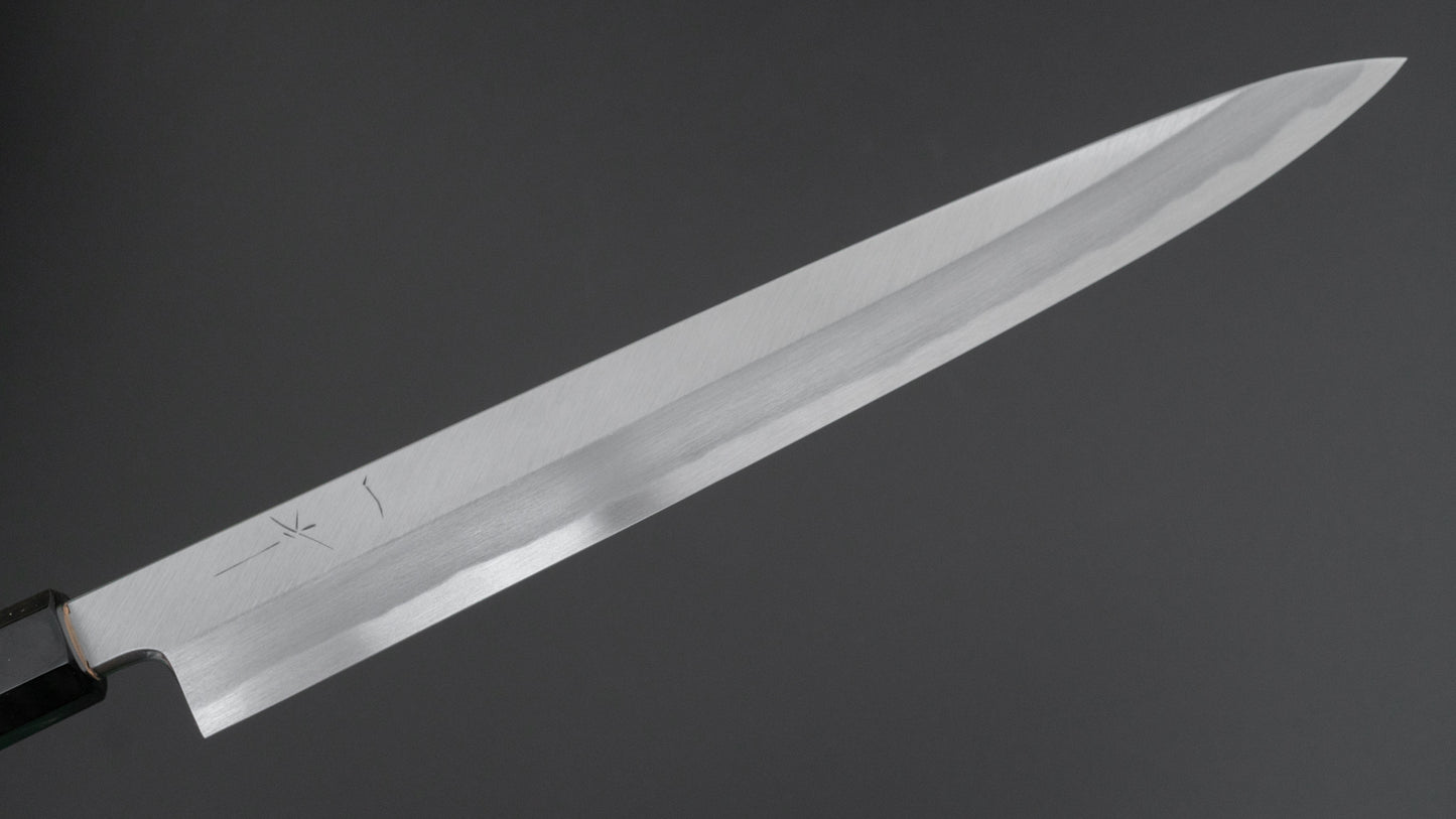 Hitohira Tanaka Manzo Blue #1 Yanagiba 270 mm Ho houten handvat (Saya)