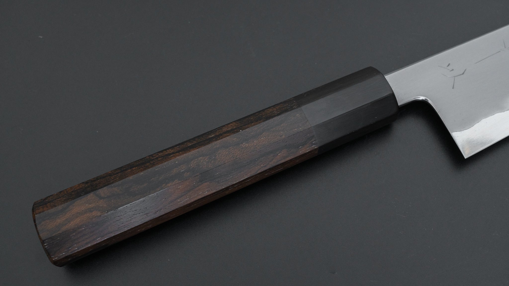 koutarouです。 Hitohira Tanaka Izo Blue #1 Stainless Clad Gyuto 210mm Ziricote