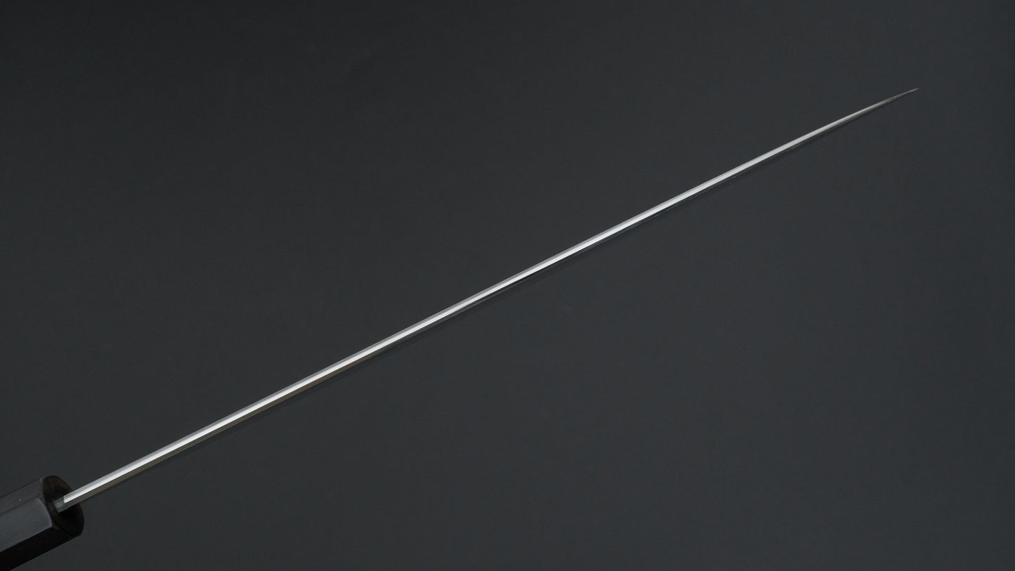 Tetsujin Zilver #3 Ukiba Gyuto 240 mm Taihei Makassar ebbenhouten handvat