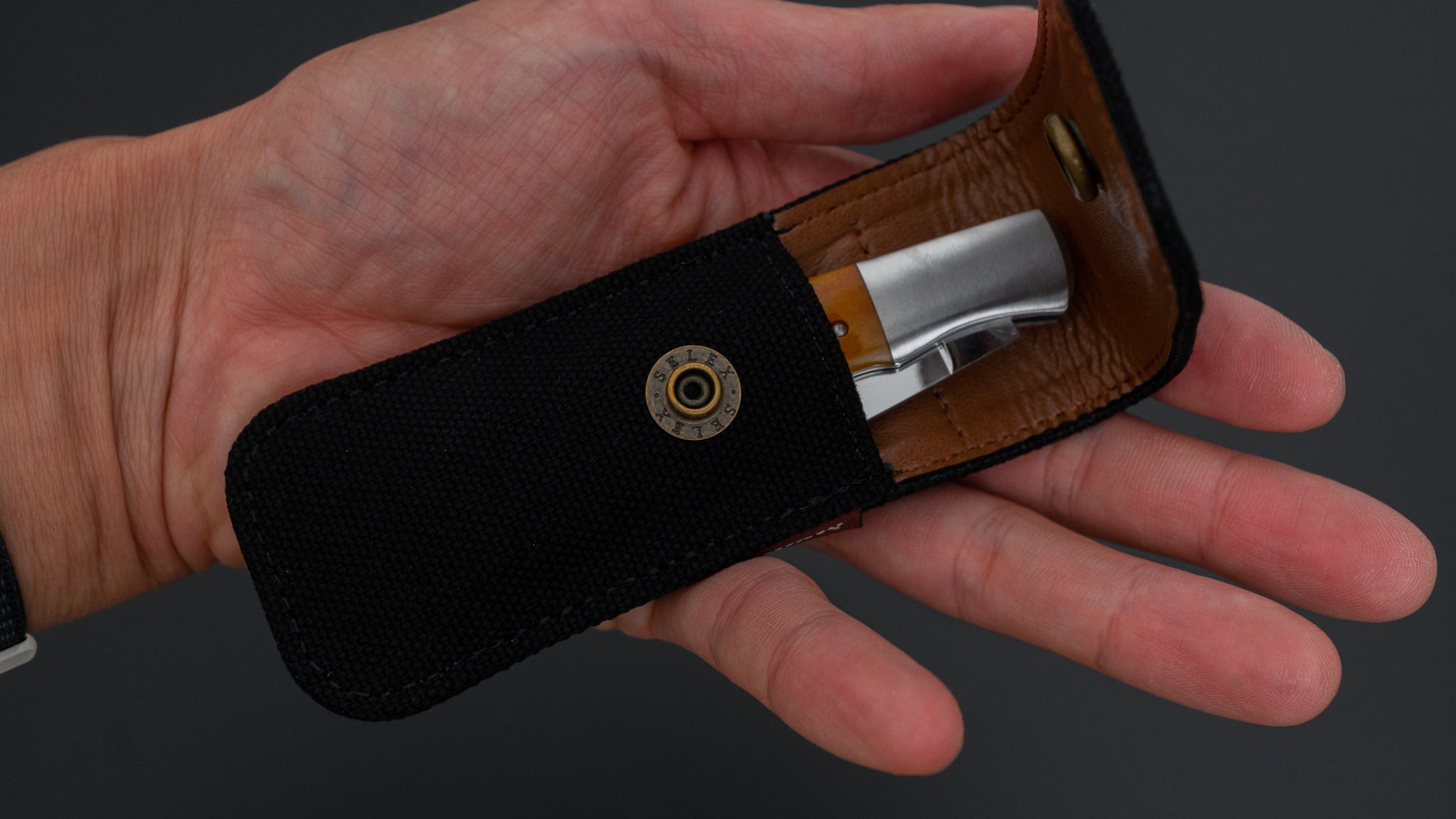 MOKI Kronos Folding Knife Medium Stag Handle | – Karasu Japanese