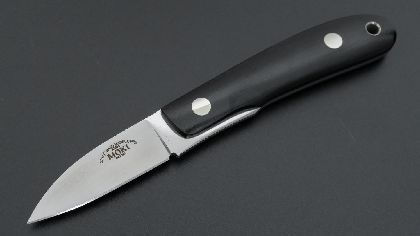 MOKI Banff Fixed Blade Linen Micarta Handle (Short)