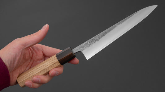 Hitohira Nihei SLD Nashiji Migaki Petty 150mm Chestnut Handle