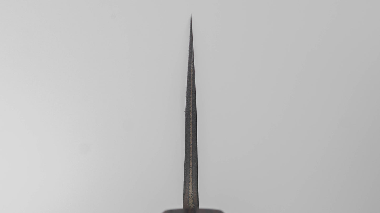 Hitohira Nihei White #2 Stainless Clad Kurouchi Bunka 165mm Chestnut Handle