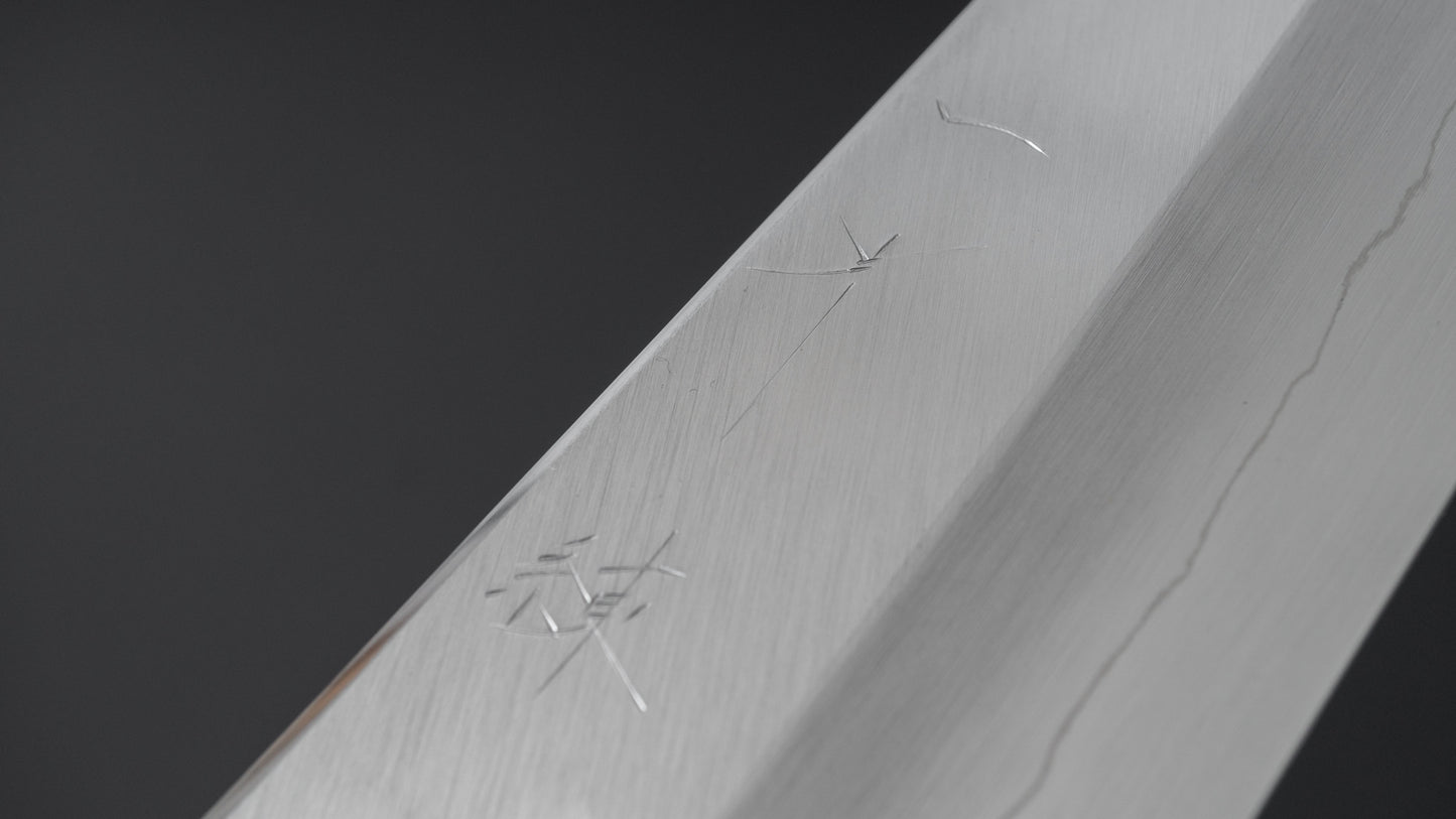 Hitohira Kikuchiyo Ren Zilver #3 Gyuto 210 mm Ho houten handvat