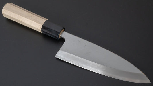 Hitohira Kikuchiyo Rikichi Silver #3 Deba 150mm Ho Wood Handle (Saya)