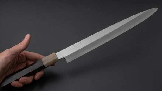 Hitohira Kikuchiyo Mosuke Silver #3 Yanagiba 270mm Ebony Handle (Saya)