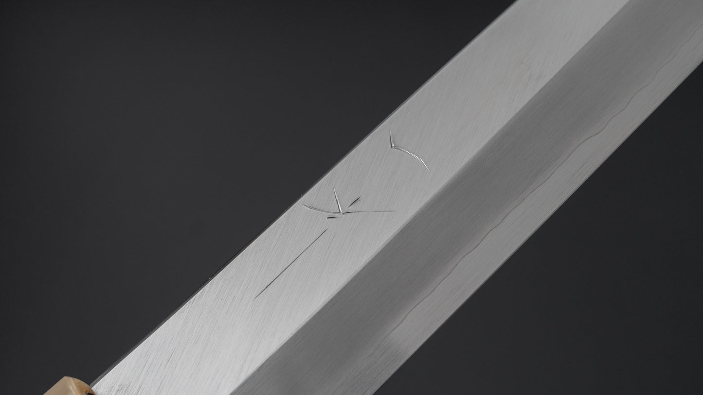 Hitohira Kikuchiyo Mosuke Silver #3 Yanagiba 270mm Ebony Handle (Saya)