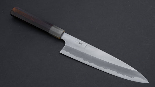 Hitohira Togashi Blue #1 roestvrij beklede Migaki Gyuto 210 mm ziricote handgreep