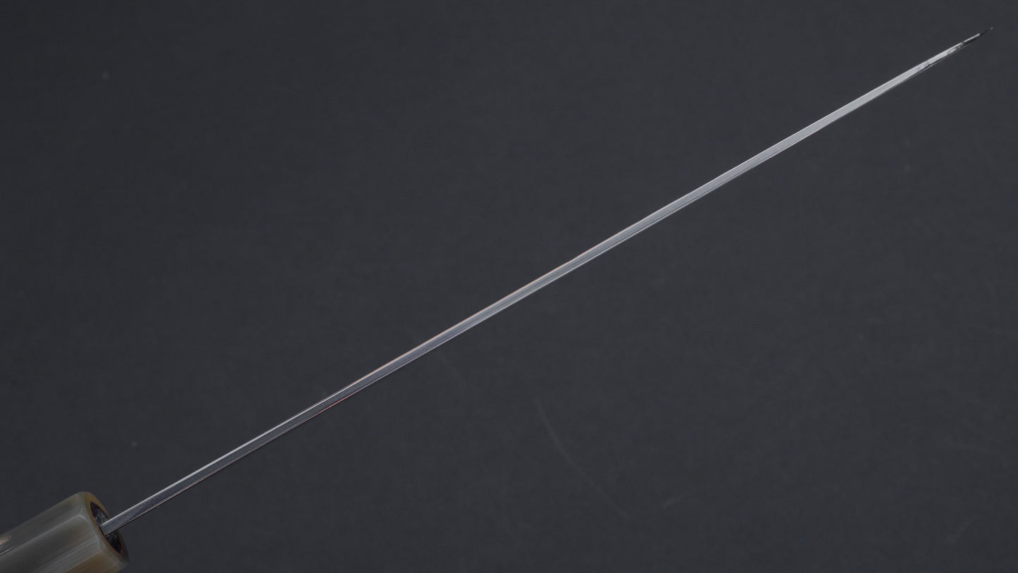 Hitohira Togashi Blue #1 roestvrij beklede Migaki Gyuto 210 mm ziricote handgreep