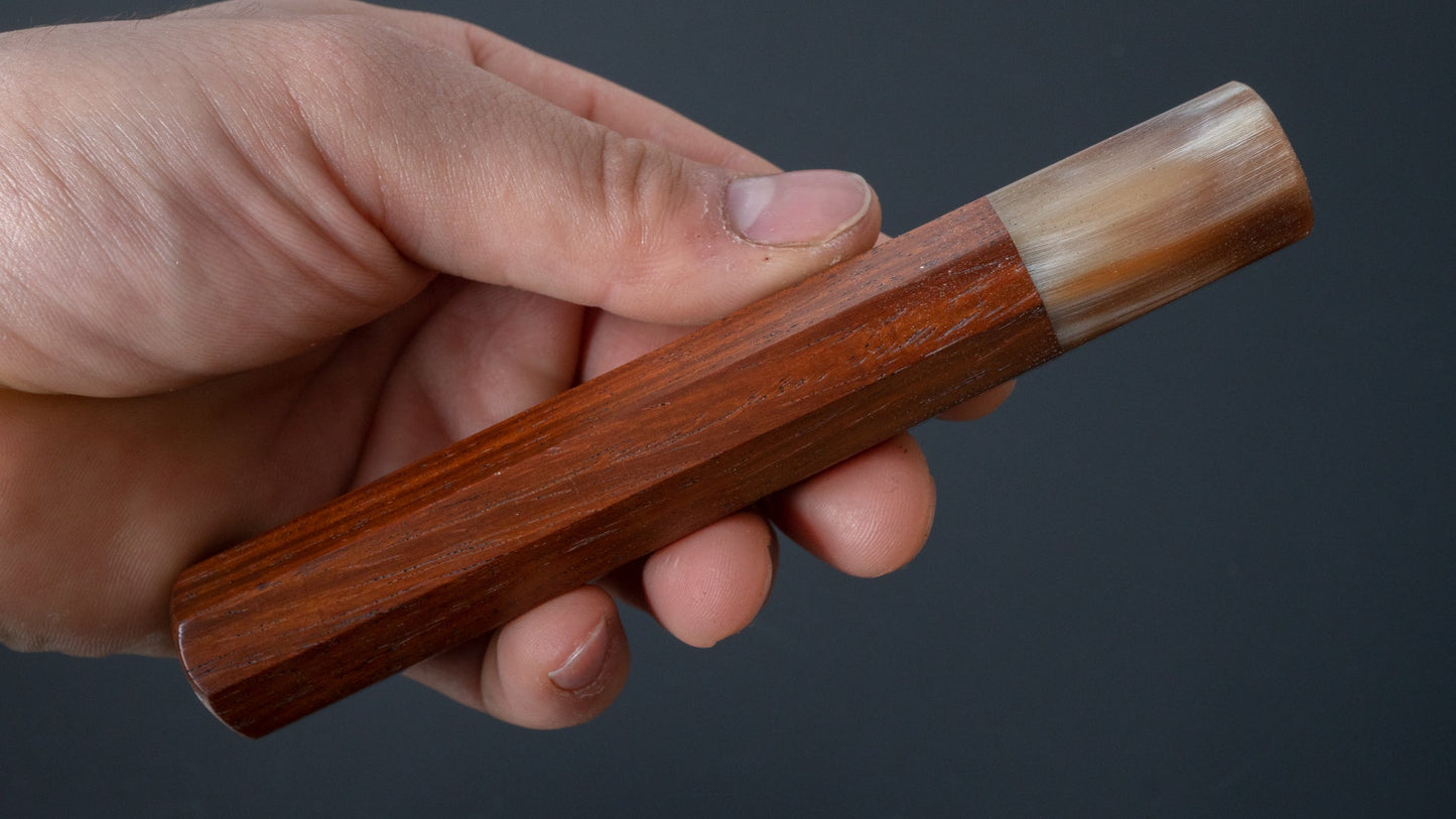 Taihei aangepaste Shitan palissander achthoekig (Santoku/ Nakiri/ Deba L)