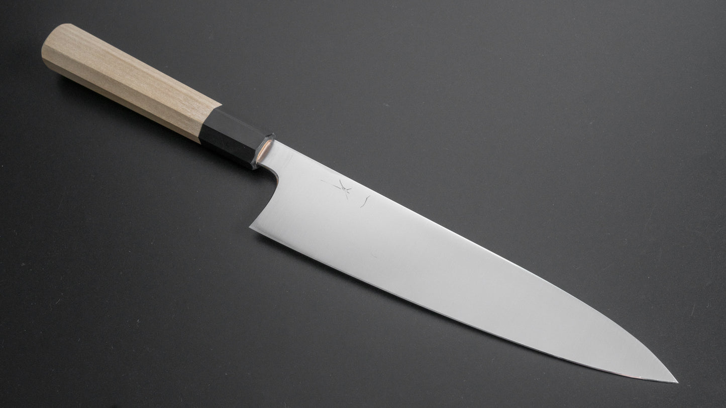 Hitohira SKR roestvrij Gyuto 210 mm Ho houten handvat