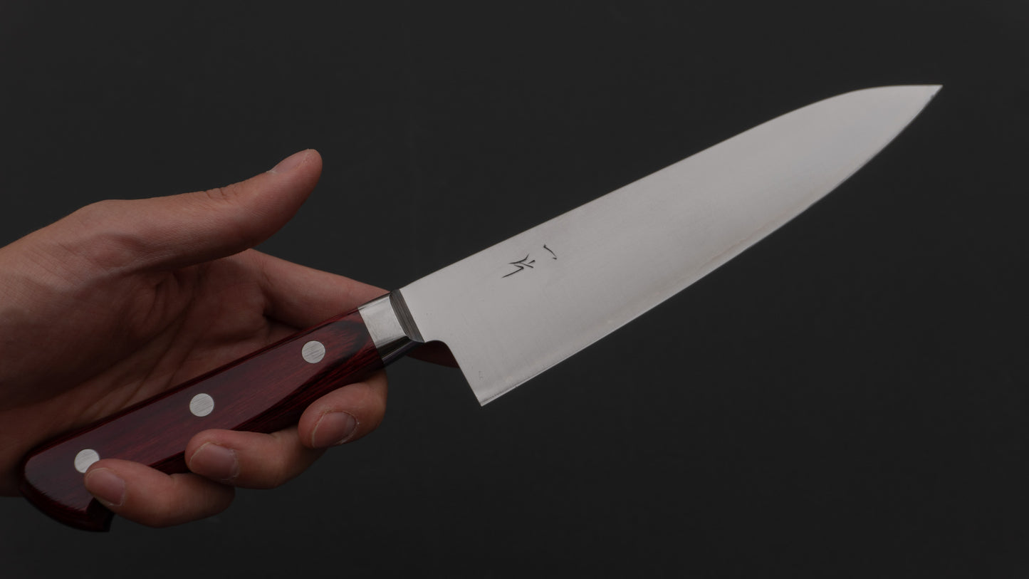 Hitohira TP Gyuto 180 mm wijnpakka-handvat