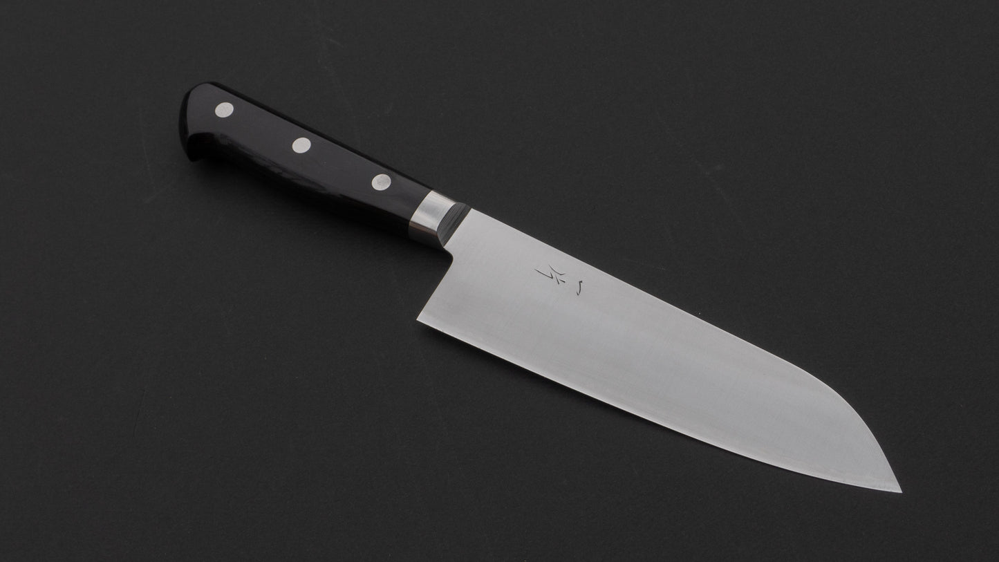 Hitohira T10 Migaki Santoku 170mm Pakka Handle