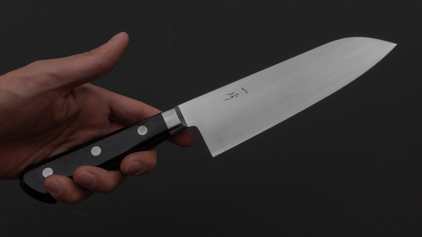 Hitohira T10 Migaki Santoku 170mm Pakka Handle