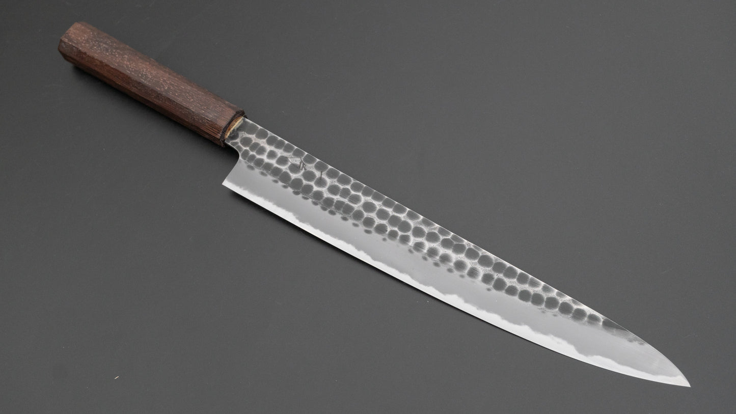 Hitohira Hinode Tsuchime Wit #2 Sujihiki 270 mm Tagayasan-handvat (#20)