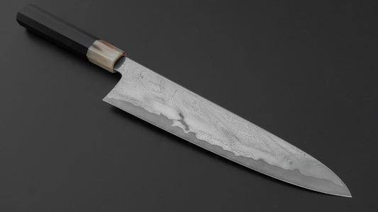 Hitohira Kikuchiyo Rou VG10 Hyokyo Damascus Gyuto 240mm Sakura Handle