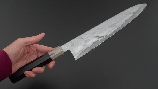Hitohira Kikuchiyo Rou VG10 Hyokyo Damascus Gyuto 240mm Sakura Handle