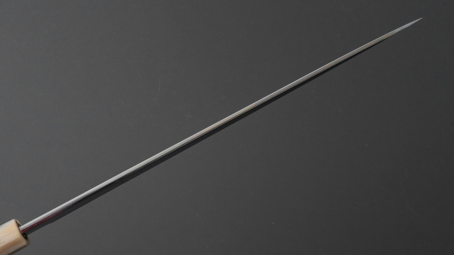 Hitohira Kikuchiyo Mosuke Enmon White #1 Yanagiba 300mm Ziricote Handle (Mirror Polished/ Saya)