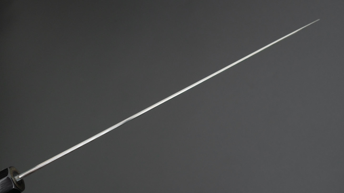 Tetsujin Zilver #3 Kasumi Gyuto 210 mm Taihei Makassar ebbenhouten handvat